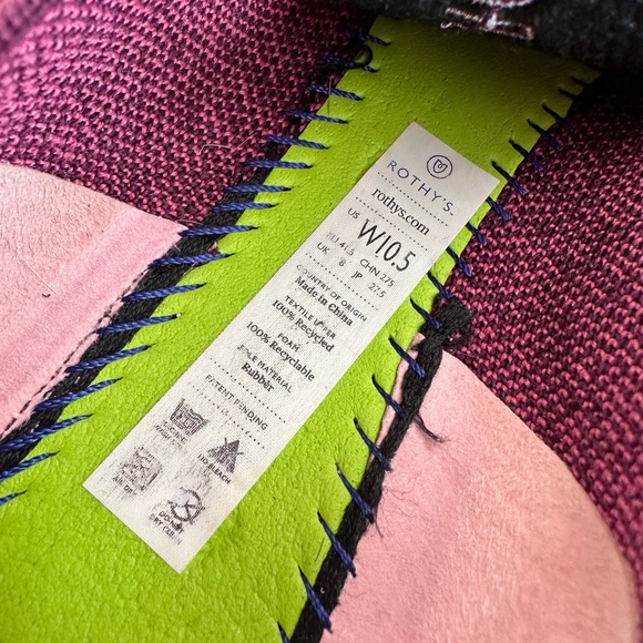 Rothy’s Fig Python Knit Flex Comfort Slip On Ballet Flats Women’s 10.5 - Picture 11 of 13